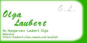 olga laubert business card